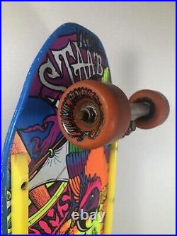 1980's Vintage Sims Kevin Staab Skateboard Pirate Scene SUPER RARE Amazing Color