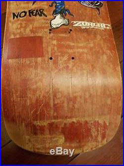 1980's Zorlac Metallica rare vintage skateboard deck Pushead art band deck