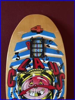 1980s NOS Vintage Santa Cruz Claus Grabke Skateboard Deck OG Rare Old School