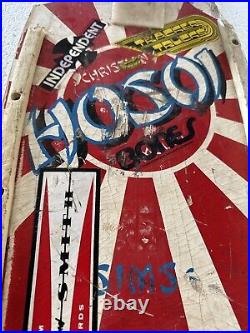 1980s OG Skateboard, Sims, Christian Hosoi