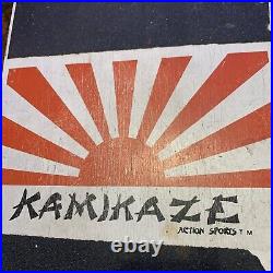 1980s Skateboard KAMIKAZE ACTION SPORTS ORIGINAL Deck