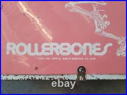 1980s Vintage Pink Rollerbones Roller Derby Roller Skate Case Powell Peralta