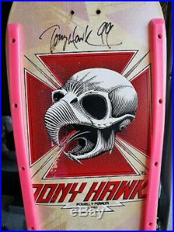 1983 Powell Peralta Autographed! Tony Hawk Vintage 80s Skateboard Deck Original