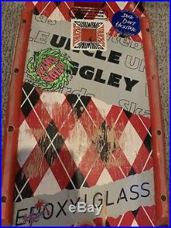 1983 Uncle Wiggley Argyle Skateboard