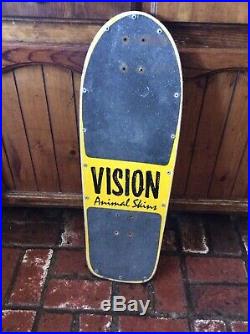 1983 VISION Animal Skin Skateboard Deck VTG RARE