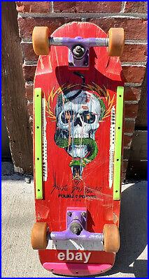 1984 Powell Peralta Mike McGill vintage original Skull Pig skateboard complete