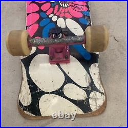 1985 Vision Hippie Stick skateboard Old Ghosts Gullwing Trucks Sims 63 Wheels