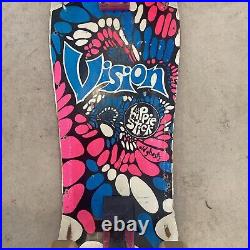 1985 Vision Hippie Stick skateboard Old Ghosts Gullwing Trucks Sims 63 Wheels