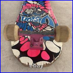 1985 Vision Hippie Stick skateboard Old Ghosts Gullwing Trucks Sims 63 Wheels