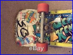 1986 Original Santa Cruz Jeff Kendall complete Graffiti skateboard
