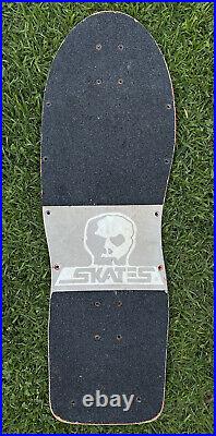 1986 SkullSkates Skateboard Mutant Vintage Silver Rare