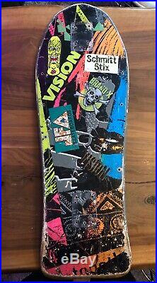 1986 VISION Aggressor 1 Skateboard Deck VTG RARE