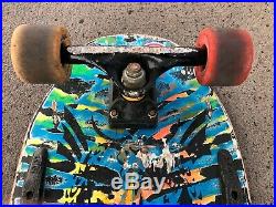 1987 Vintage Sims Jeff Phillips Pro Model Skateboard Deck Tie Dye