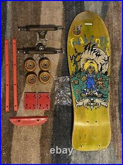 1988 Alva Fred Freddie Smith Punk Size Skateboard Deck Og