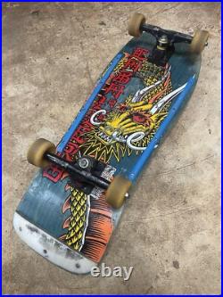 1988 Powell Peralta Caballero Cliver yellow Ban this Dragon blue stain rare OG