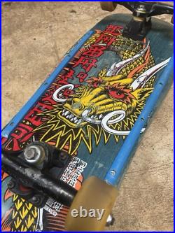 1988 Powell Peralta Caballero Cliver yellow Ban this Dragon blue stain rare OG