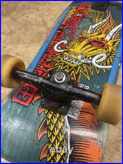 1988 Powell Peralta Caballero Cliver yellow Ban this Dragon blue stain rare OG