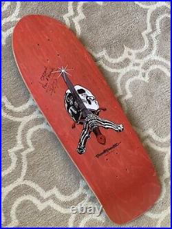 1990 Powell Peralta Skull And Sword Vintage Skateboard Deck Hawk Bones Brigade