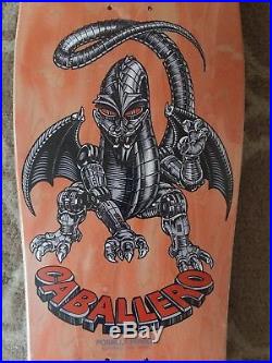 1990 Vintage Powell peralta Caballero Mechanical Dragon Skateboard deck