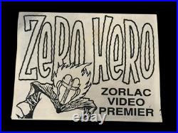 1991 Zorlac Skateboards Zero Hero Video Premiere Flyer Rocket From The Crypt ASR
