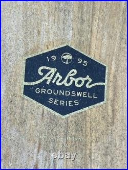 1995 ARBOR Mission Groundswell Longboard Skateboard