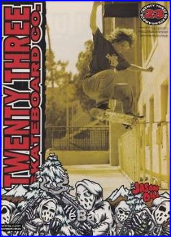 1997 Jason Dill 23 Skateboards Deck Signed Rare Hockey Thugs Twenty Three FA