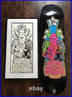 1/1 Original Sean Cliver Art with Eric Koston Girl Buddha Skateboard Set Nike SB