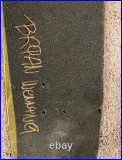 2003 Brian Wenning Personal Rider Habitat Coexist Vintage Skateboard Deck Signed