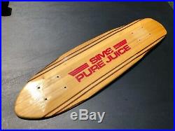 27 SIMS PURE JUICE (PRE-TAPERKICK) Vintage Skateboard DECK ONLY 70s, DOGTOWN