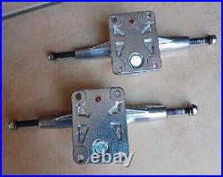 2 Gullwing Sidewinder Polished all metal 9 NOS 1980's SK8 Trucks
