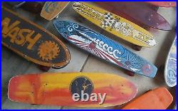 30 vtg old used 1960s 1970s 1980s 1990 Skateboard Lot Hobie GT Coyote Nash Shark
