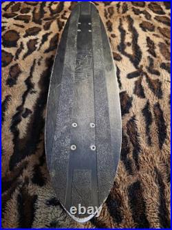 70's Vintage Skateboard Black Banzai Aluminum 2 Cadillac & 2 RSI Stoker Wheels