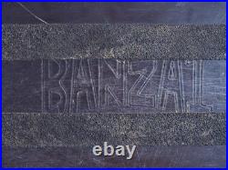 70's Vintage Skateboard Black Banzai Aluminum 2 Cadillac & 2 RSI Stoker Wheels