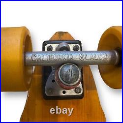 70s G&S Fibreflex double cutaway Slalom Skateboard 70mm Yellow Star Trac 70s G&S Fibreflex double cutaway Slalom Skateboard 70mm Yellow Star Trac