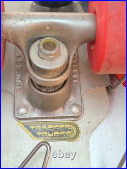 70s Rare Tracker Trekker's Skateboard Trucks Roller Skates Rainbow Strap