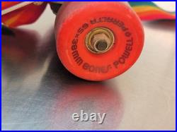 70s Rare Tracker Trekker's Skateboard Trucks Roller Skates Rainbow Strap