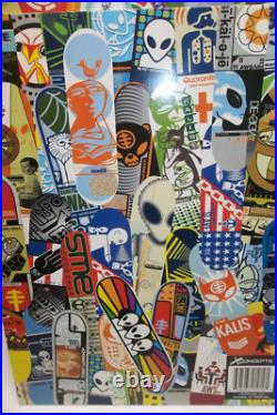 7 Vintage Skateboard file folders-Birdhouse, Element, Blind, Santa Cruz, World, Zero