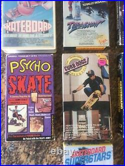 80's Skateboard VHS Lot. Thrashin, Gleaming The Cube, Misc