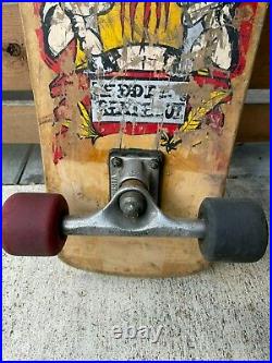 80s Eddie Reategui Vintage Skateboard Rare Alva, Venture, Sims Street Wheels