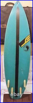 80s VTG T&C Town Country Hawaii Epoxy Thruster Quad Shortboard Surfboard