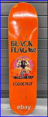 90's original vintage Focus Black Flag skateboard Hosoi