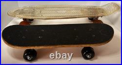 ACRYLIC CLEAR Mini 22 SKATEBOARD with LED LIGHTS ON WHEELS. Bonus Mini Board