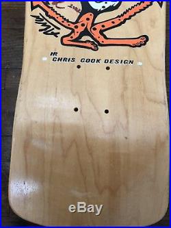 Alva Chris Cook Design Skateboard Signed by Chris Cook Original Vintage 80s NOS