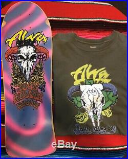 Alva John Gibson Street Vintage Skateboard Deck Mondo Beck With Free Shirt Size L