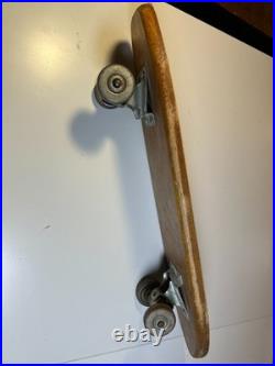 Antique Vintage 1950s 50s Surf-n-Ski Skateboard Fox Mfg Wood Wooden Metal Wheels