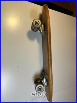 Antique Vintage 1950s 50s Surf-n-Ski Skateboard Fox Mfg Wood Wooden Metal Wheels