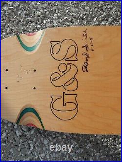 Autographed by Floyd Smith, G&S Gordon and Smith Skateboard Deck