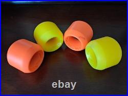 BDS Bulldog Skates Dub Cons Old School ORANGE & YELLOW Skateboard Wheels