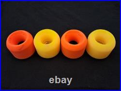 BDS Bulldog Skates Dub Cons Old School ORANGE & YELLOW Skateboard Wheels