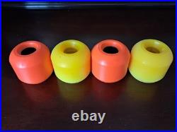BDS Bulldog Skates Dub Cons Old School ORANGE & YELLOW Skateboard Wheels